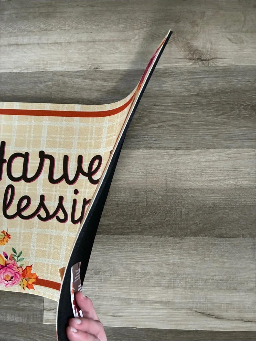 NWT- Harvest Blessings- Fall Doormat with Anti Skid Rubber Back 16x28